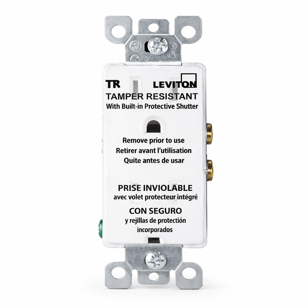 PRISE DOUBLE INVIOLABLE BLANC