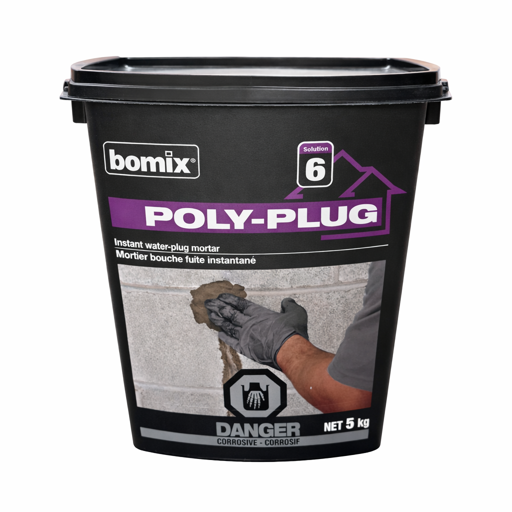 Mortier de réparation instantané Bomix Poly-Plug