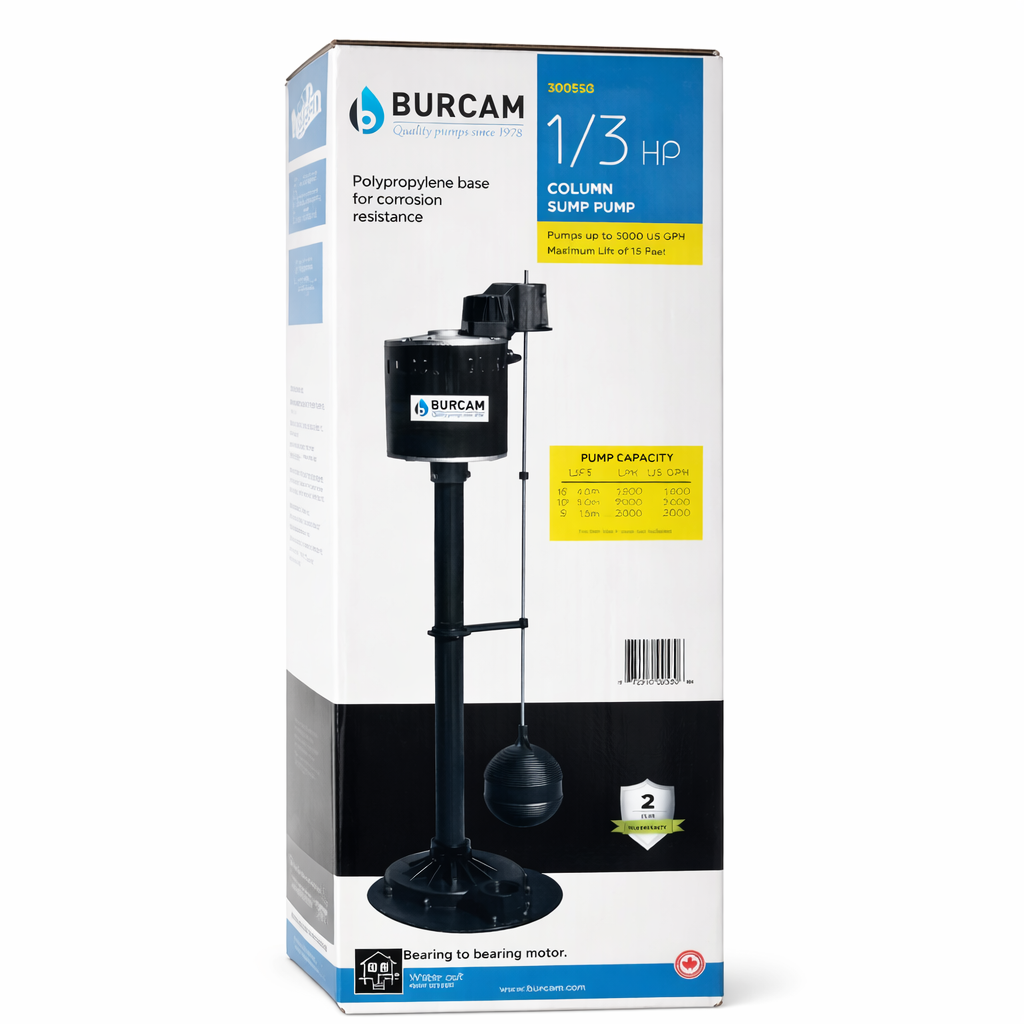 Pompe puisard a colonne 1/3cv 115v