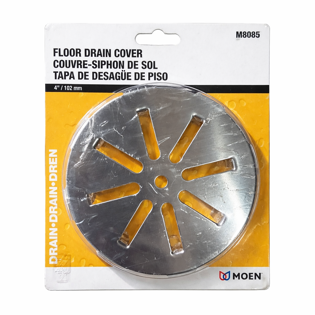 PLAQUE COUVRE-RENVOI INOX, 4"